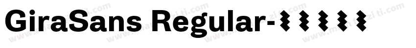 GiraSans Regular字体转换